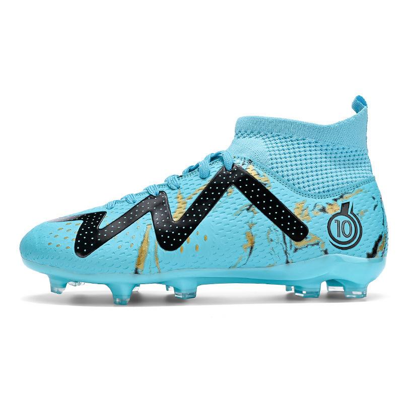 Grass new sports student adult training youth sports shoes women's outdoor high-top football shoes men's