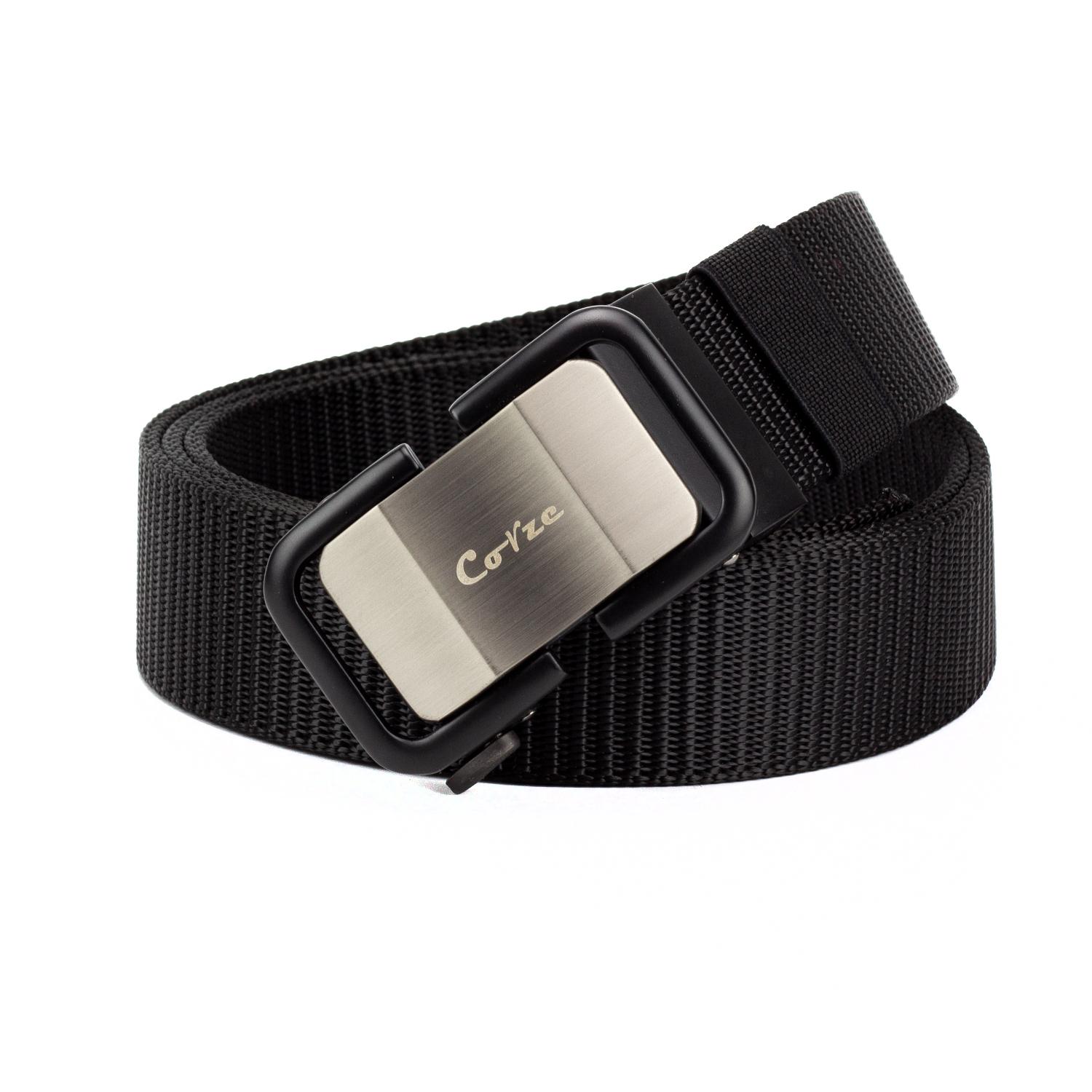 

Чоловічий нейлоновий ремінь у стилі мілітарі Corze CRB1, регулюється та міцний, зроблено в Україні One size чорний
