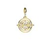 Harry Potter sterling silver gold plated Time Turner slider charm with crystals