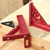 2-in-1 Carpentry Set Square and Small Triangle Ruler Combination Set - 3D Multi-Angle Framing Square Protractor Rafter Square