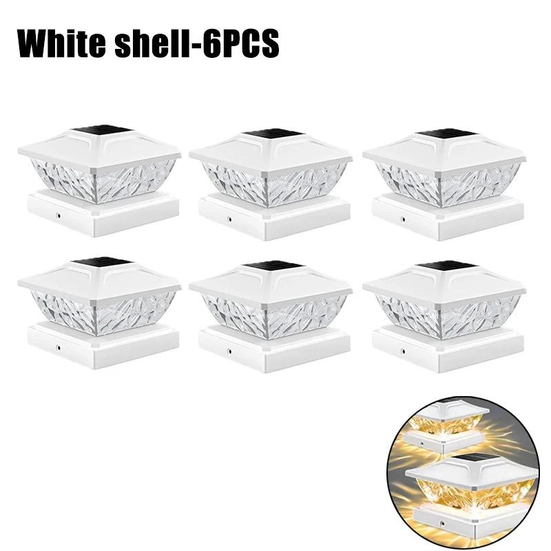 Outdoor Solar Post Cap 2 Modes Fence Light LED Post Lamp Solar Powered Waterproof For Wood Posts Yard Garden Outside