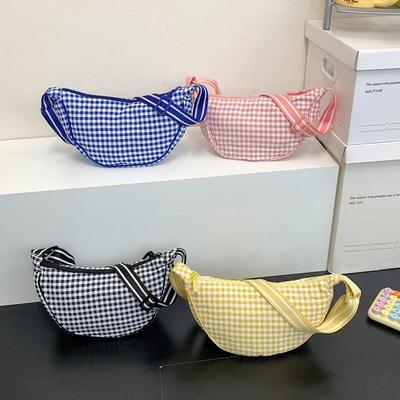 Retro Plaid Women's Dumpling Crossbody Handbag