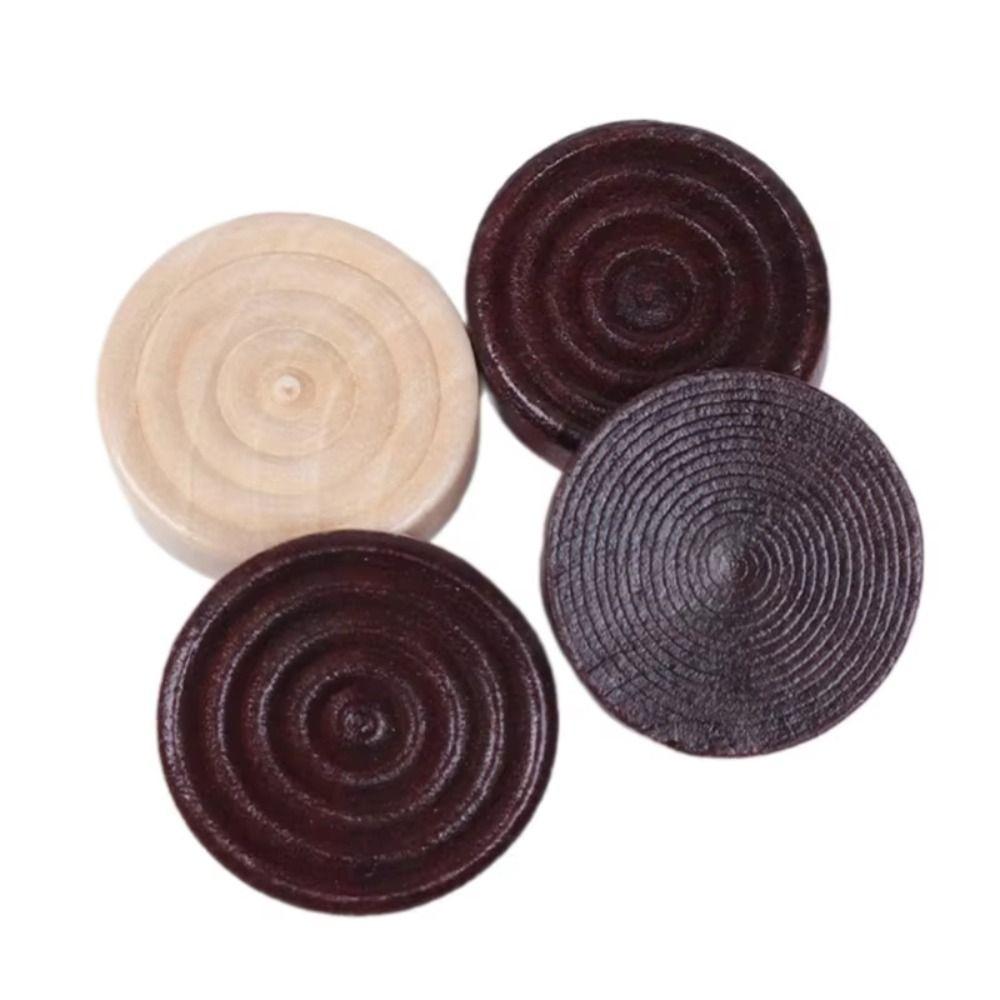 24Pcs/set Standard Chess Game Accessories Delicate Wooden Checker Pieces  International Chess Tables