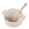 Diruian Beech Wood Large Curved Soup Spoon