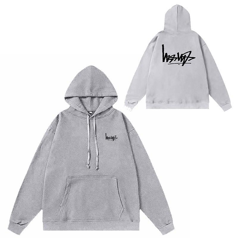 Mens Oversized Hooded Sweatshirt With Letter Print Heavyweight Cotton Winter Streetwear Style