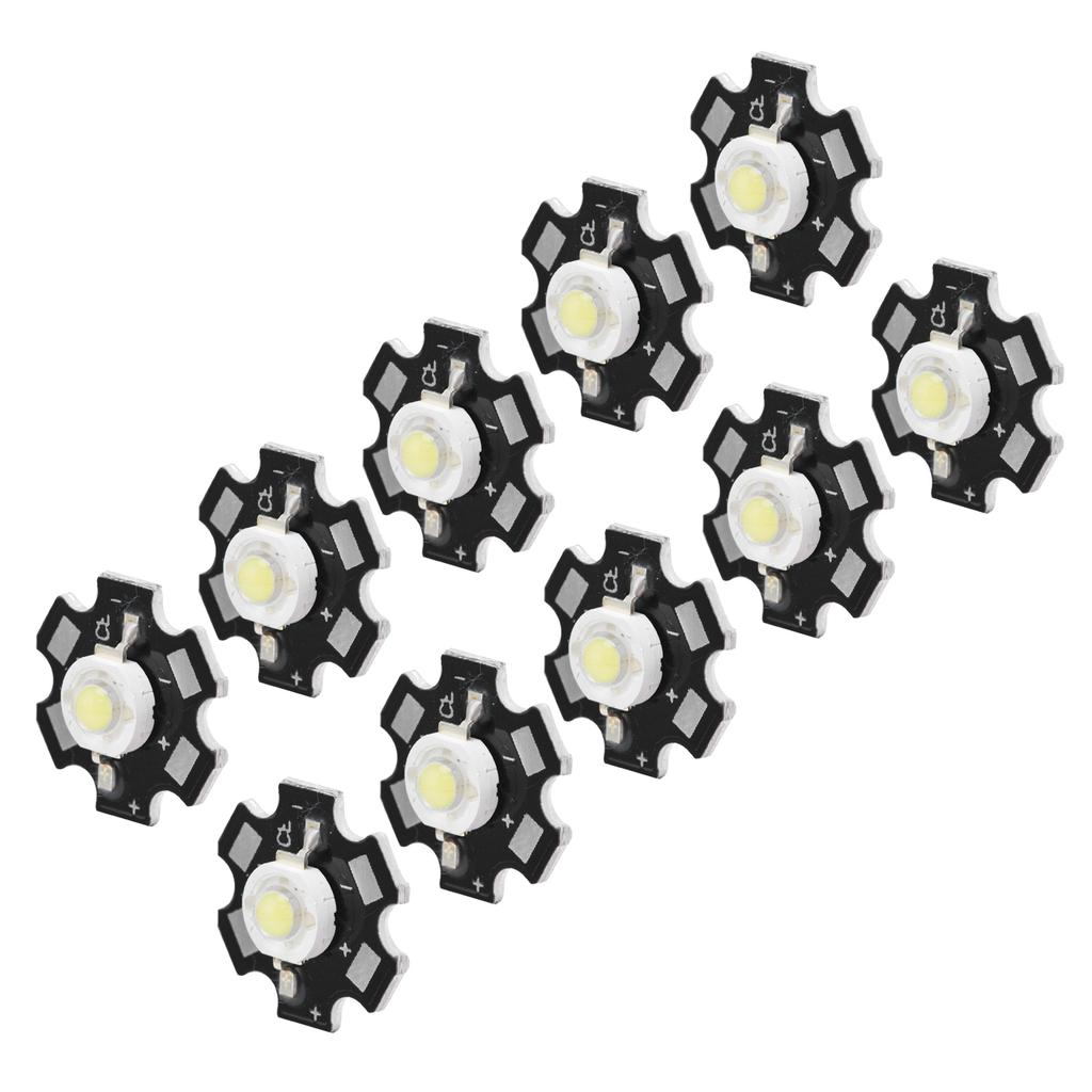 10Pcs Ultra Bright LED Chip 3V DIY Light Beads for Ceiling Light Downlight Flashlight Table Lamp