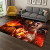 Retro God of War Game Kratos Carpet Rug for Bedroom Living Room Sofa Playroom Doormat Home Decor,Kid Area Rug Non-slip gift
