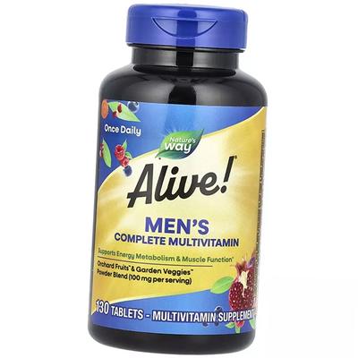 Multivitamins for Men, Alive! Men's Complete Multivitamin, 130 Tablets (36344123)