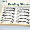 pcs Vintage Style Reading Glasses Rectangular Rimless Frame Anti Blue Light Glass for Farsightedness