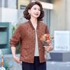 Spring Fashion Print Jacket for Middle-Aged Women 2025 - Trendy, Loose-Fit Design