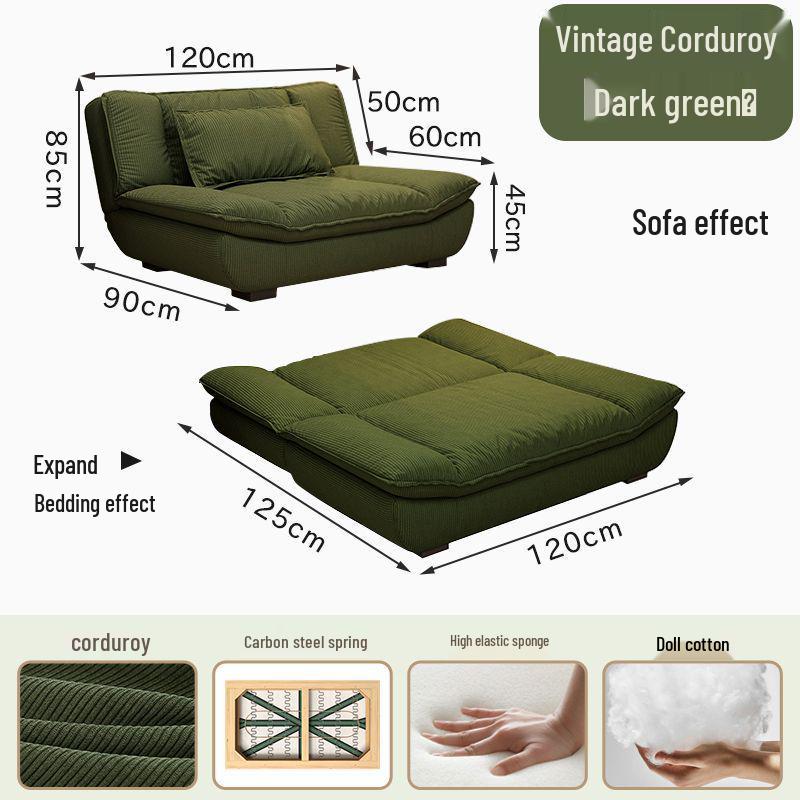 Minimalist Foldable Sailboat Sofa Bed for Home, Apartment, or Rental