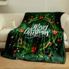Christmas Wreath Blanket bedroom Blanket for Livingroom Couch lunch break Soft throw for Friend's festival Gift