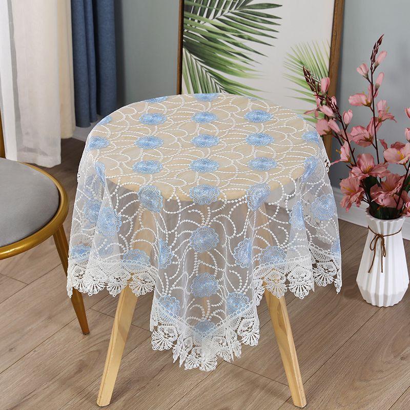 Überzugstoff Samt Spitze Bestickte Tischdecke Nachttisch, TV Kühlschrank Kaffeetisch Teeservice Staubschutzstoff