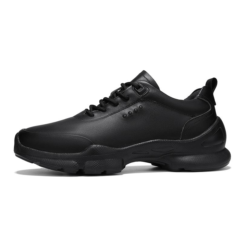 Genuine Leather Shoes Men Soft Soled Sneaker Lightweight Running Cowhide Casual Athletic Jogging Walking Sports Men Shoes