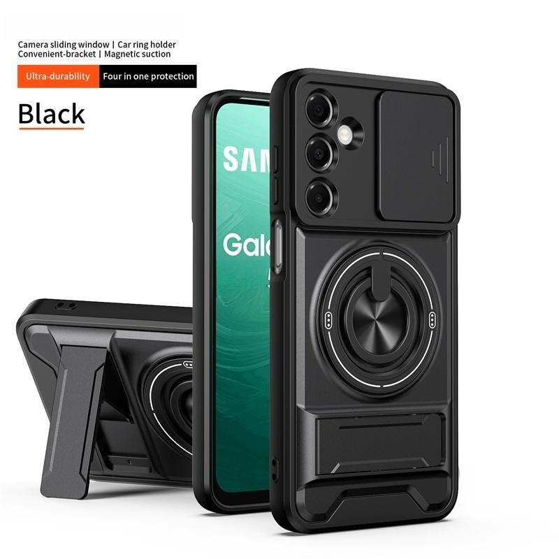 Panzer Hülle für Samsung Galaxy A37 A56 A36 A16 A26 A06 A17 A07 A55 A35 A25 A15 5G Magnetischer Ständer Halter Ring Linsen Schutz Abdeckung