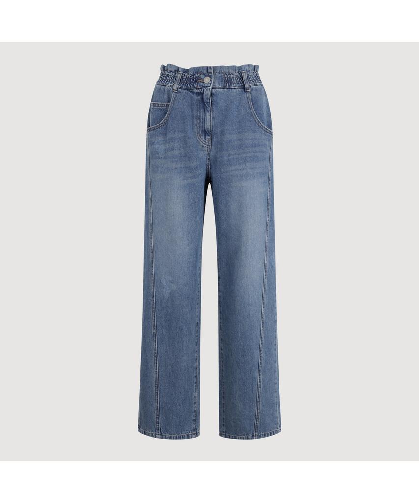 LUCKY CHOUETTE Waist Banding Denim Pants (Blue)_Lfpds25290Bux