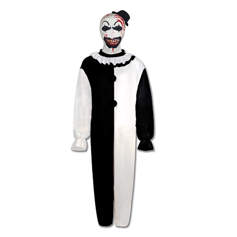 Soul-Shattering Clown Cosplay Halloween Costume - Horror Movie-Inspired Performance Outfit