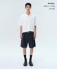MUSINSA STANDARD Cool Touch Hidden Banding Half Slacks [Navy]