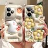 For Realme GT 7 7T Case New Fashion Cartoon Luxury Girly Painting Funda For Realme GT7 RMX5061 Back Cover Matte Liquid Silicone