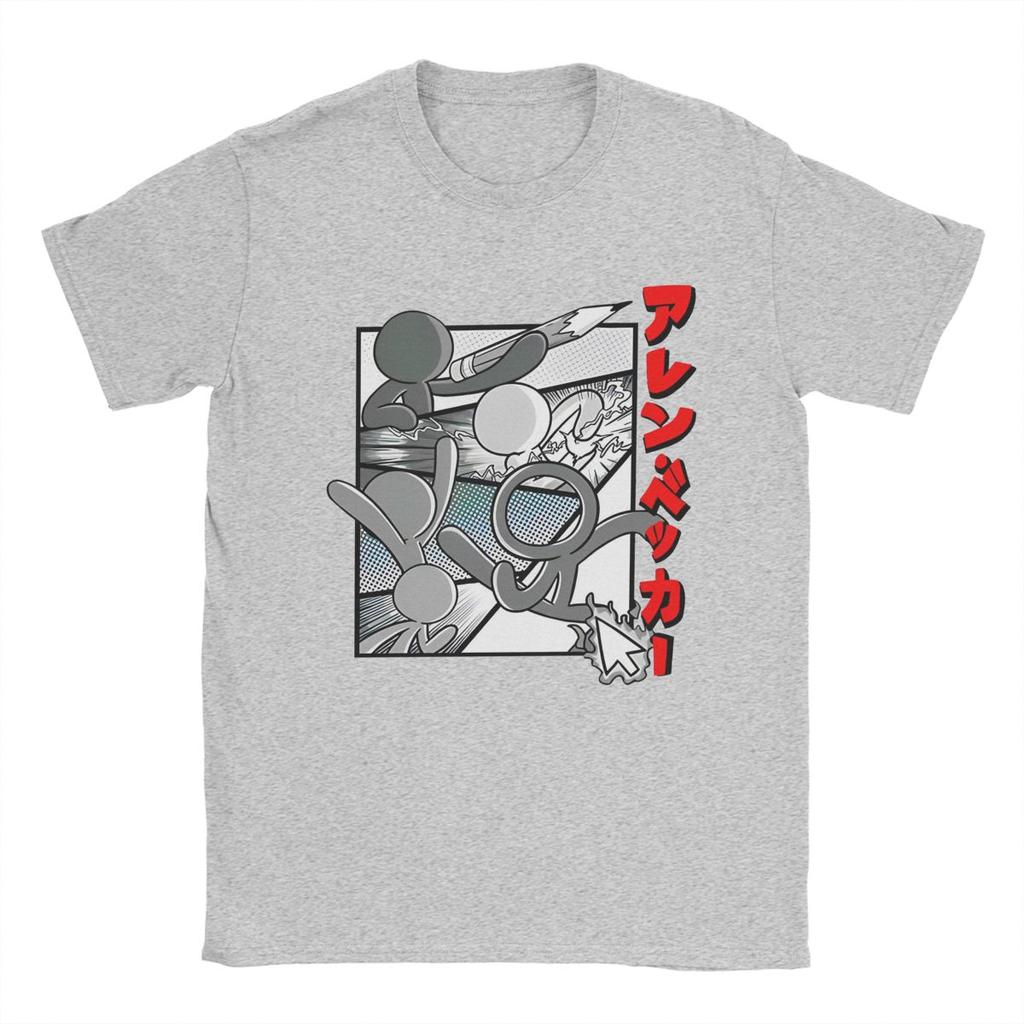 Humor Alan Becker Manga T Shirt Men Women 100% Cotton Tee Shirt Birthday Gift Clothing