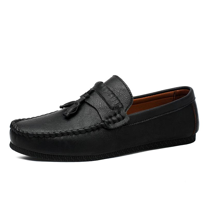 

2025 Tassel Penny Loafers Men Casual Shoes Breathable Man Moccasins Leather Slip On Flats Lightweight Mens Driving Shoes 38