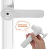 Baby Safety Door Knob Protector Silicone Door Lever Gloves Universal Fit Anti-Collision Cushion for Walls Furniture White