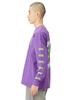 IMPROMES Casual SIDEWAYSTANCE Leaf Long Sleeve T-Shirt, Men's, Purple