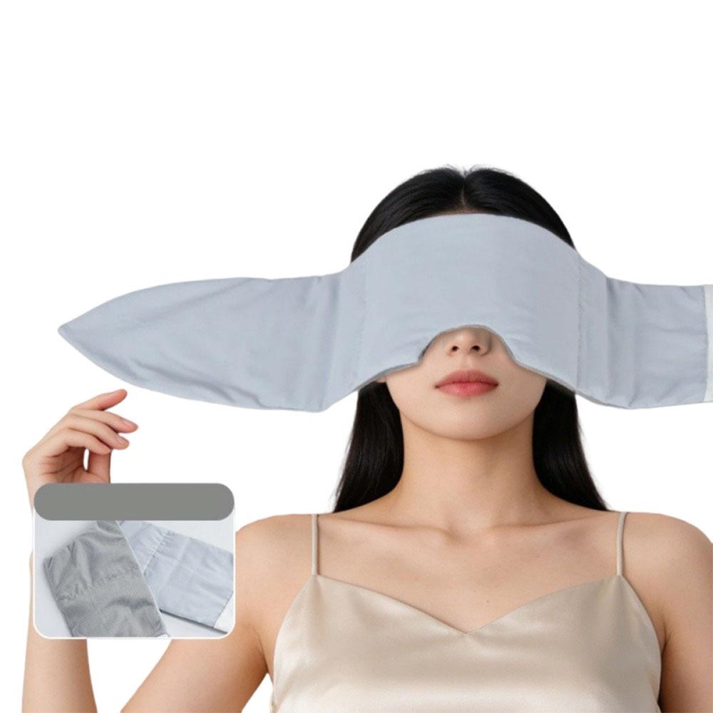 

Soft Breathable Sleeping Mask Skin-Friendly Eyepatch Gravity Weighted Eye Mask Women серый