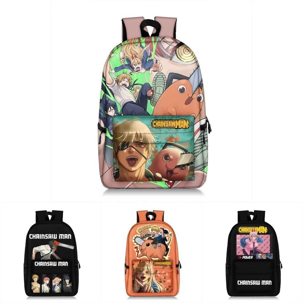 Stunning Child/adult Chainsaw Man Backpack Schoolbag Anime Bag