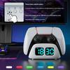 Charging Station with Time Display Clock Gamepad Charging Stand Game Controller Charging Holder Gaming Accessory