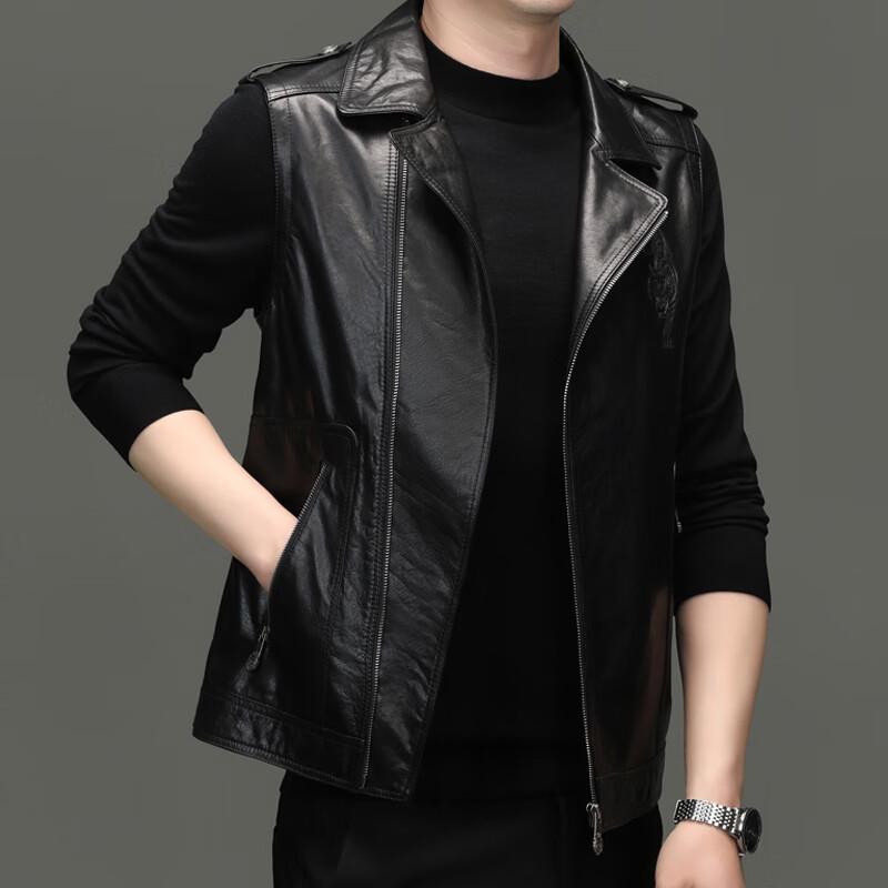 

Мужской жилет Yiliteng из натуральной кожи в деловом повседневном стиле 2XL 54