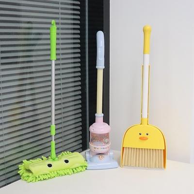 Ensemble de jouets balai de nettoyage de simulation Mini serpillère Jouets de nettoyage Jouets de maison de jeu Maison d'éducation précoce Travaux ménagers