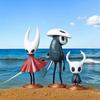 3 יחידות/סט משחק Hollow Knight: דמות Silksong קאוואי גרסת Q אביר קטן דמות אנימה דמות נערת צרעה PVC צעצועי אספנות