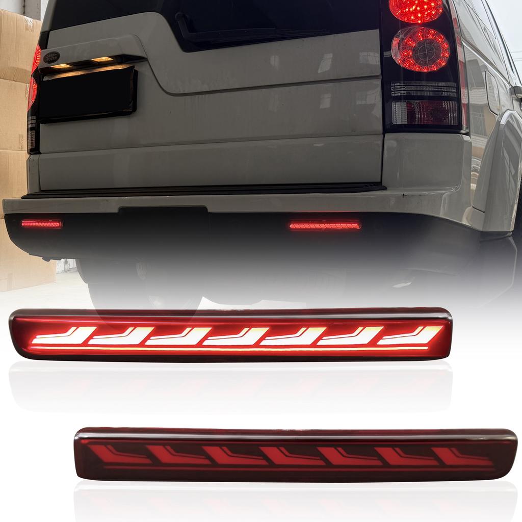 For Land Rover Discovery 3 LR3 / Discovery 4 LR4 2004-2016 Car Rear Bumper LED Turn Signal Dynamic Sequential Blinker Indicator