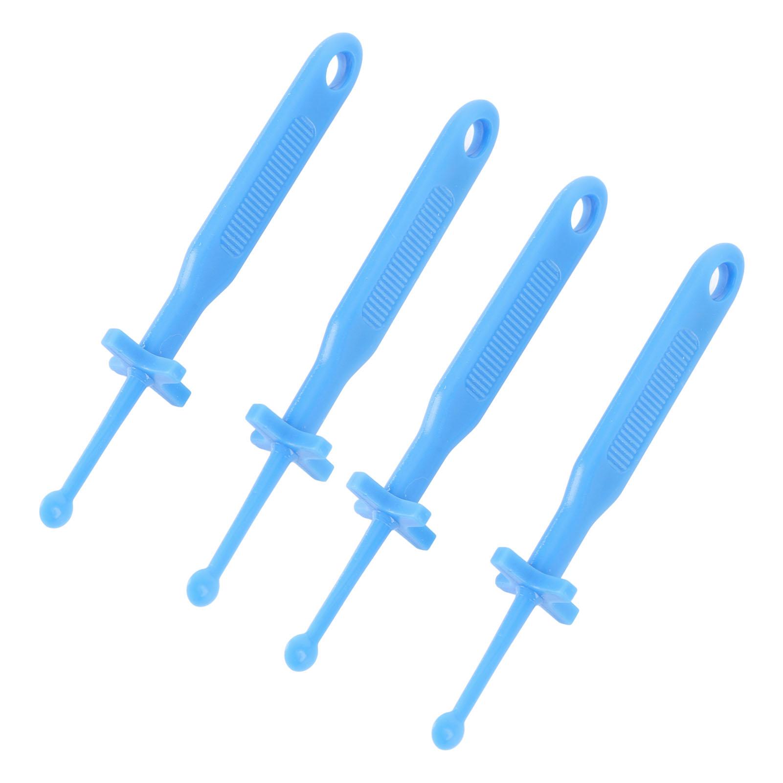 

4pcs Ear Wax Removal Tool with Safe Guard Comfortable Reusable Plastic Ear Wax Cleaning Tool Ear Scoop