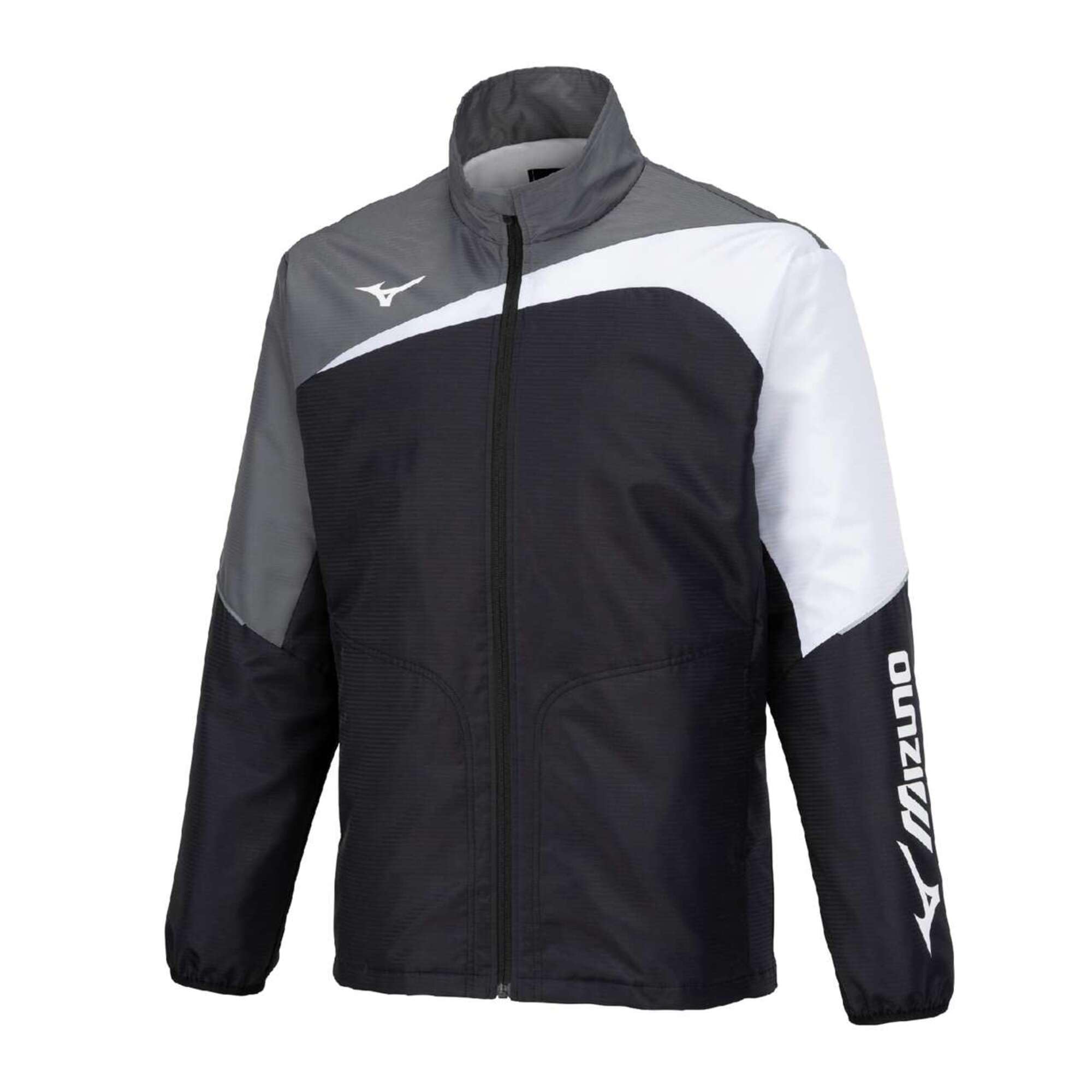 

Теннисная куртка Mizuno Active Warmer, Водоотталкивающая, Теплая, На флисовой подкладке, 62JEB502, Черный/Эбонитовый