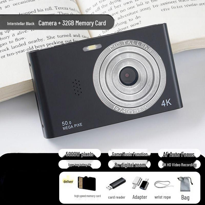 5MP HD Dual-Lens Cute Portable Selfie Camera D02 - Student Entry-Level