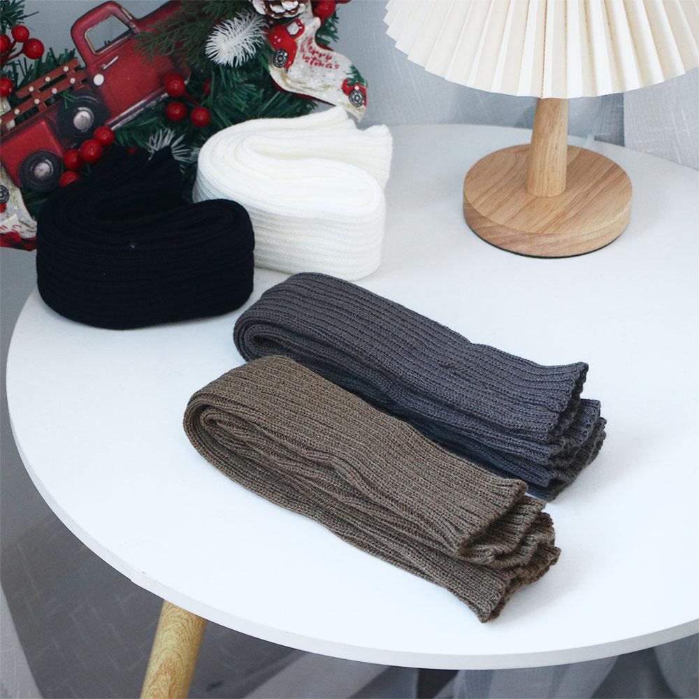 Color Fingerless Gloves Female Arm Warmers Wool Sleeve Cuff Knitted Arm Warmers Elastic Gloves