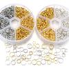 1Box 6 8 10mm Gold Silver Color Metal Open Jump Rings Set Accessory Kit For DIY Bracelet Necklace Chain Jewelry Making Connector