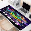 Custom Name Personalized Geometry Dash Pattern Mousepad, Laptop PC Desk Mat, Decorative Desk Mat for Home Keyboard Pad Gift