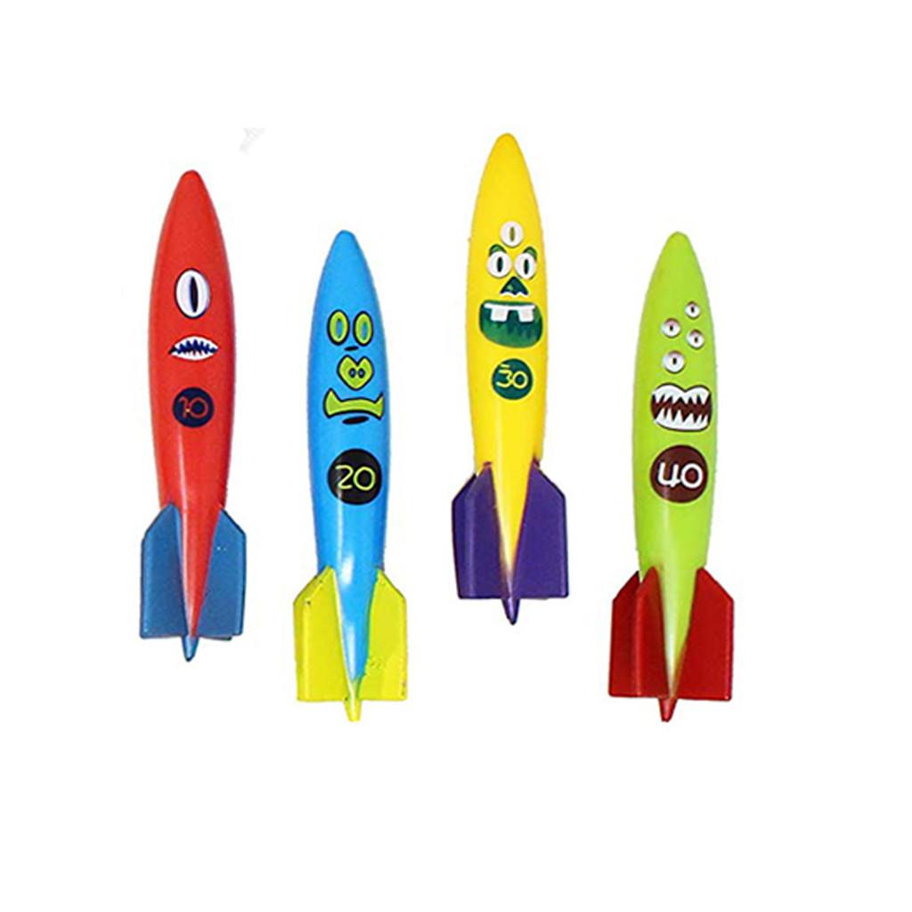 Colorful Kids Diving Toy Set With Water Rings Torpedo Pool Fun For Ages 3 To 6 Years