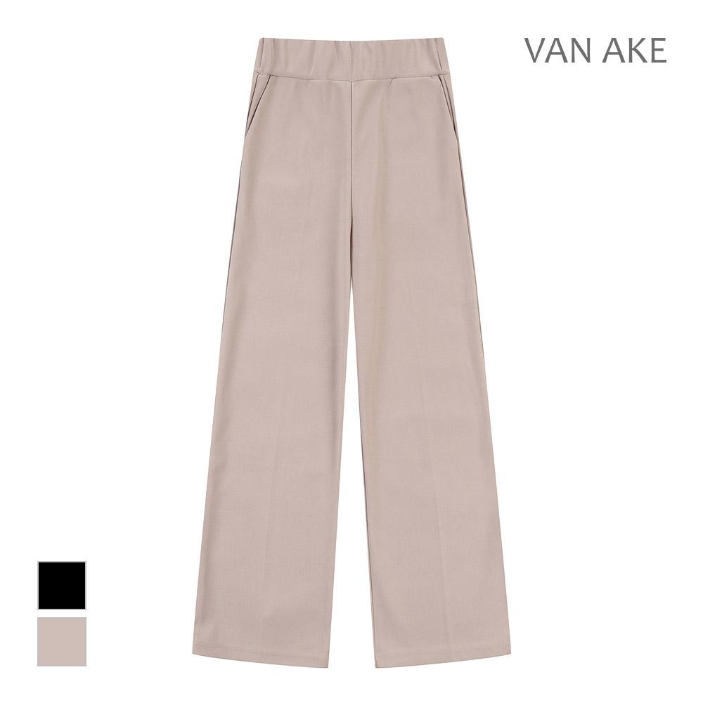 VANAKE Elastic Waist Wide Pants_Vb3Yslq401Z