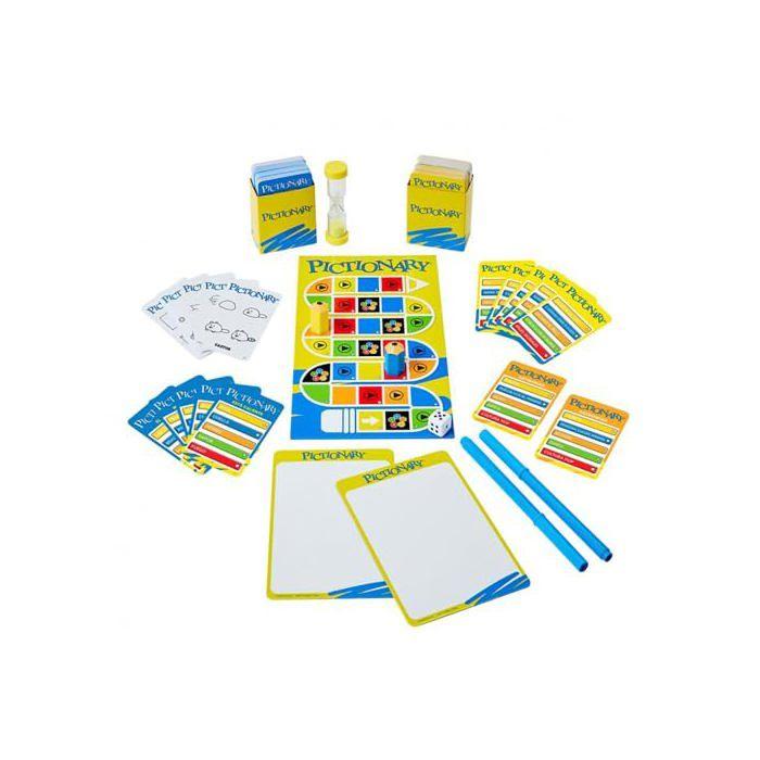 Pictionary Board Game - Mattel Games - 40th Anniversary Edition - For Two Teams - Multicolored - 10 Players
