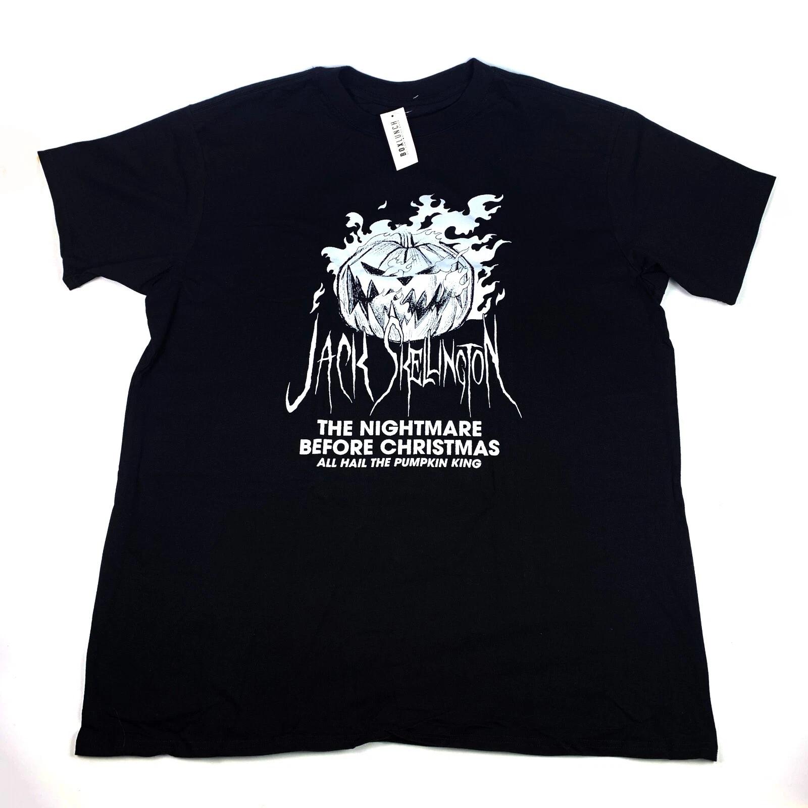 Nightmare Before Christmas All Hail the Pumpkin King Fire T Shirt 160