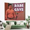 Gibby Babe Cave Funny Meme Tapestry Wall Hanging Bohemian Aesthetic Wall Decor Boho Home Decoration For Bedroom Living Room