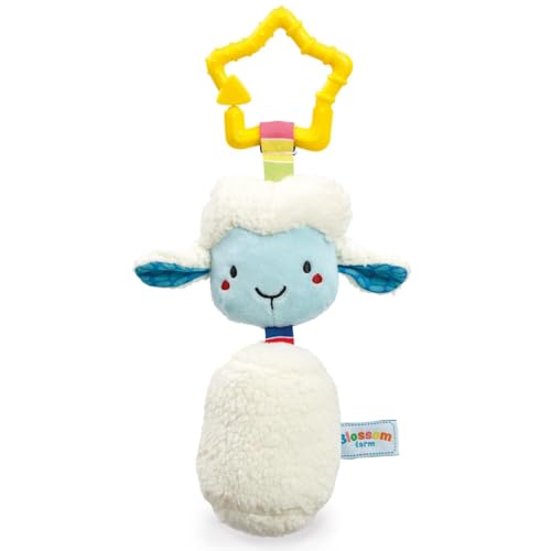

Early Learning Center Wobble Rattle, Lulu the Sheep with Clip, Baby Toy, Rattle, Baby Toy, Baby Gift, 200753, Authentic