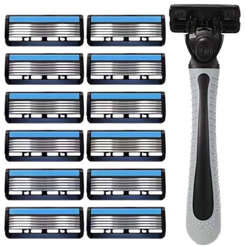 Cross-Border 6-Layer Disposable Stainless Steel Razor Blade Hair Removal Knife