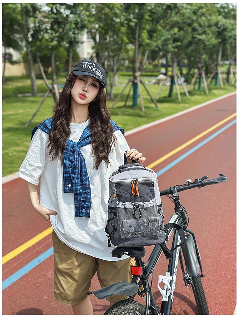 Large Capacity Outdoor Sports Cycling Backpack - Fashionable Oxford Cloth for Students and Mountaineering