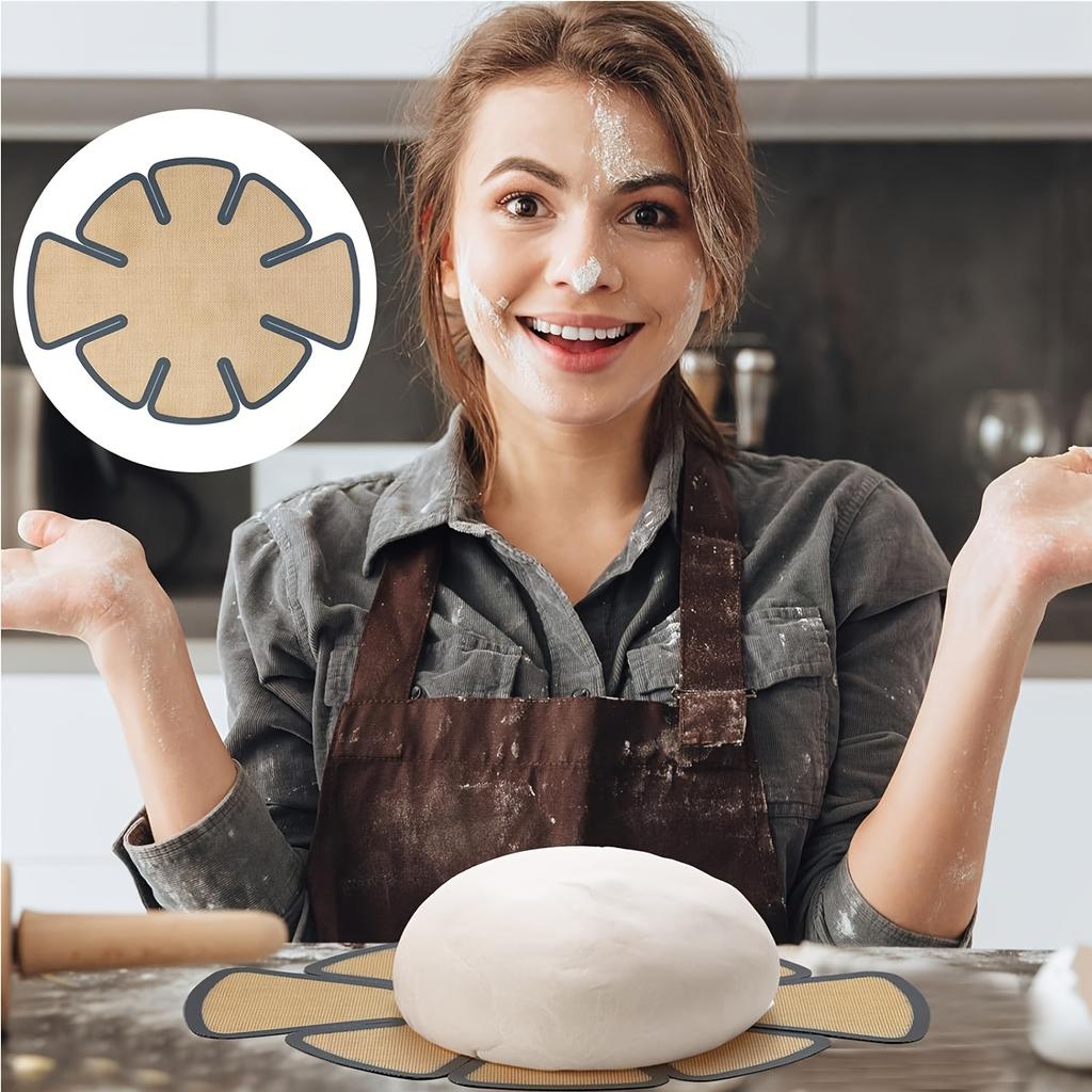 1pc Extended Silicone Bread Pan Liner for Baking, Reusable Food-Safe Bread Pan Mat with Safety Edge and Handle, Non-Stick