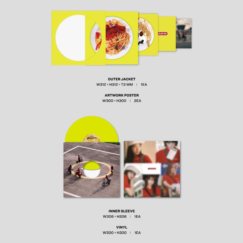 Pre-order LE SSERAFIM 1st Single Album SPAGHETTI Vinyl